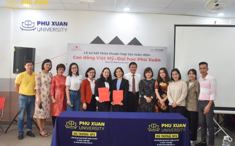 ĐH Phú Xuân kí kết Thoả thuận Hợp tác Toàn diện với Cao đẳng Việt Mỹ.