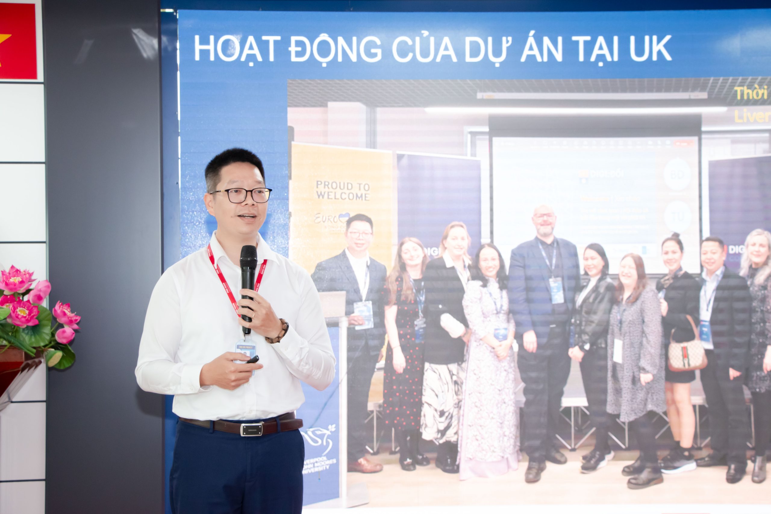 PGS.TS Nguyễn Tiến Đông đại diện dự án Digi:Đổi cập nhật các hoạt động của dự án
