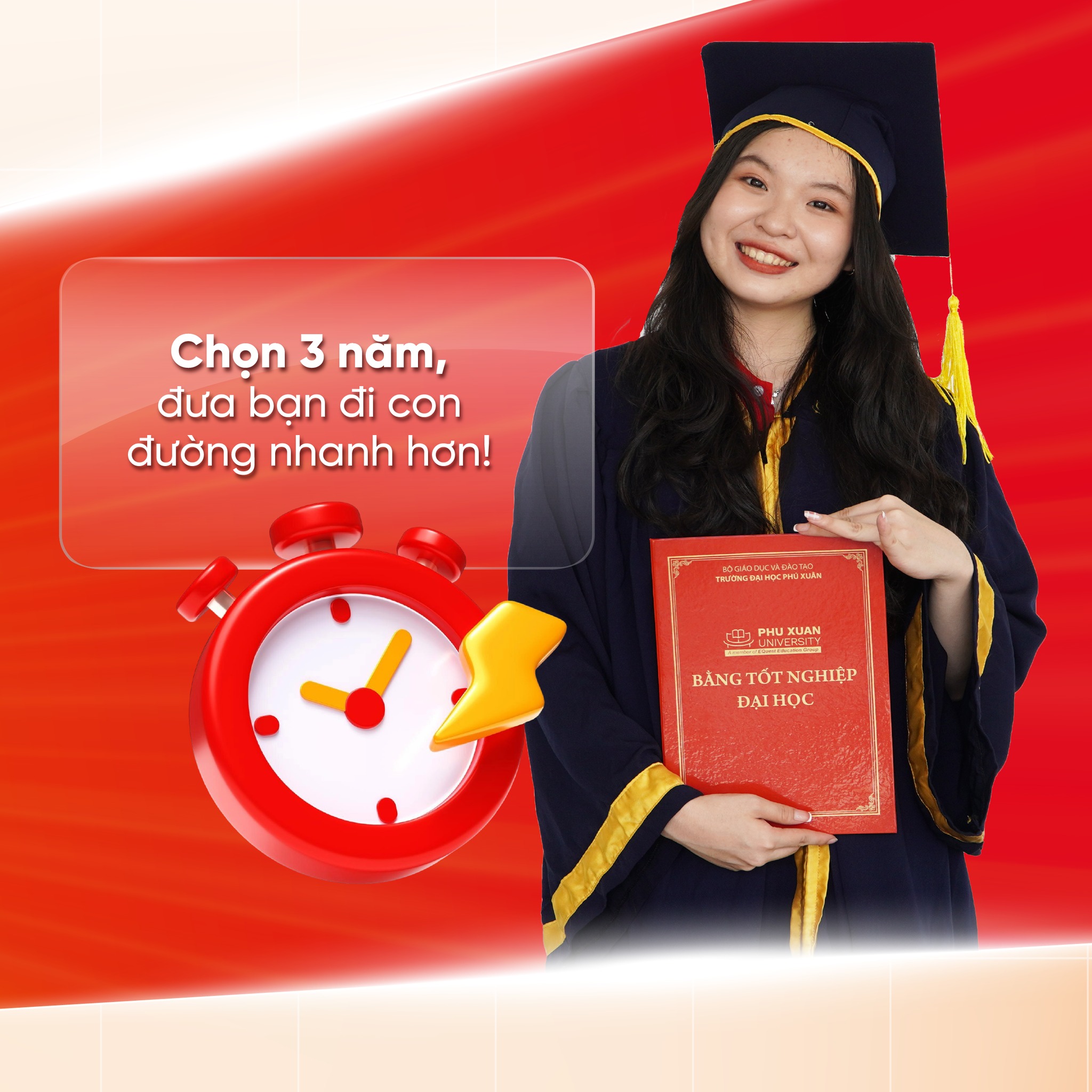 Trường Đại học ở Huế chương trình học khác biệt 3 năm - 2 ngành - 1 học phí