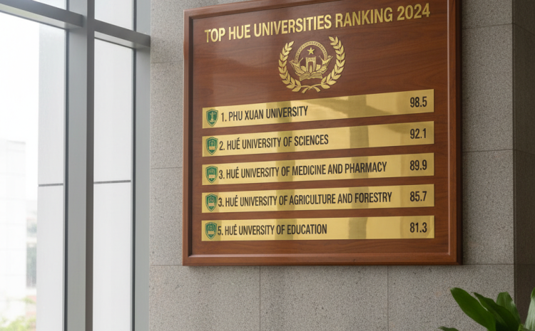  Xếp hạng các trường đại học ở Huế