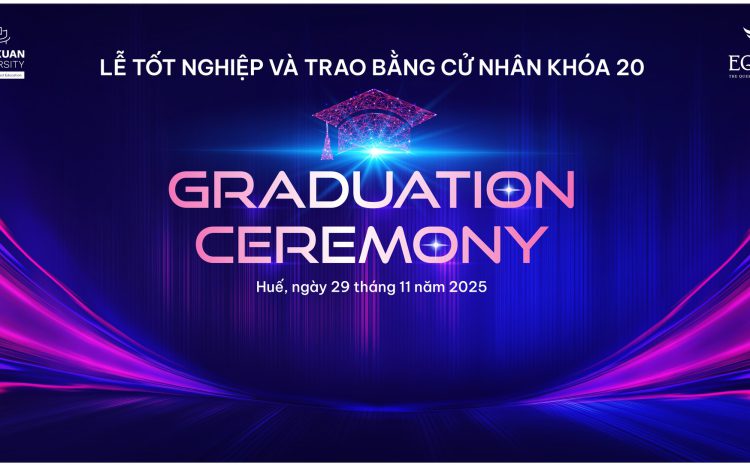  Lễ tốt nghiệp và trao bằng cử nhân khoá 20 Trường Đại học Phú Xuân